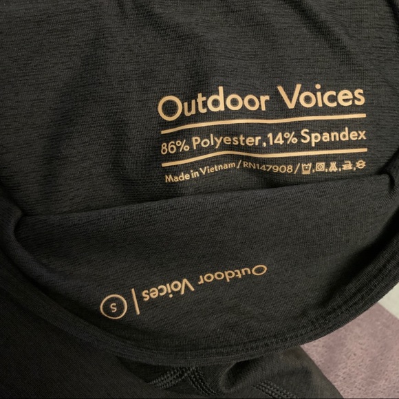 Outdoor Voices Warmup full length leggings high waisted CHARCOAL Small - Picture 4 of 11